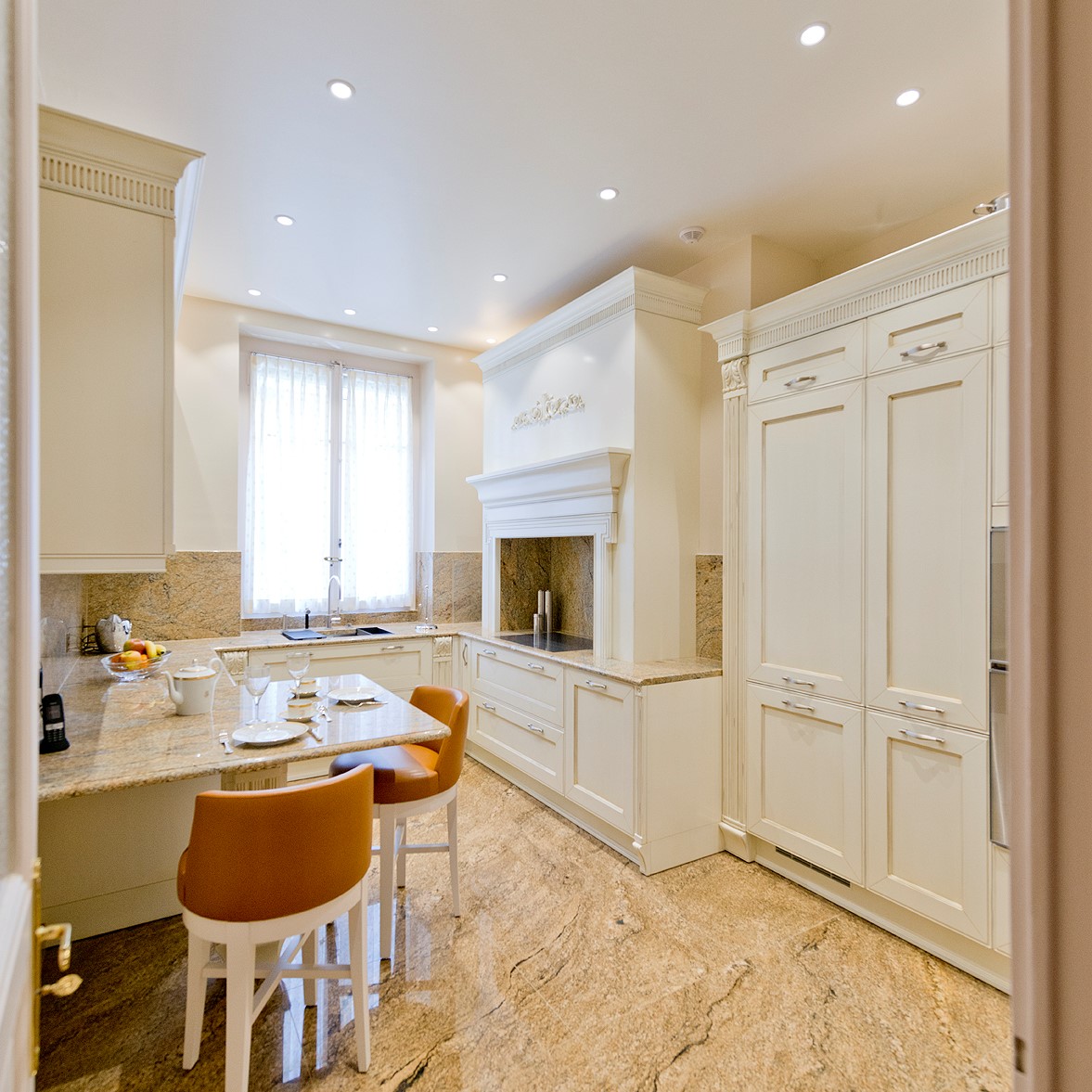 Bois Laqu Sol Et Plan De Travail En Granit Sed Interiors