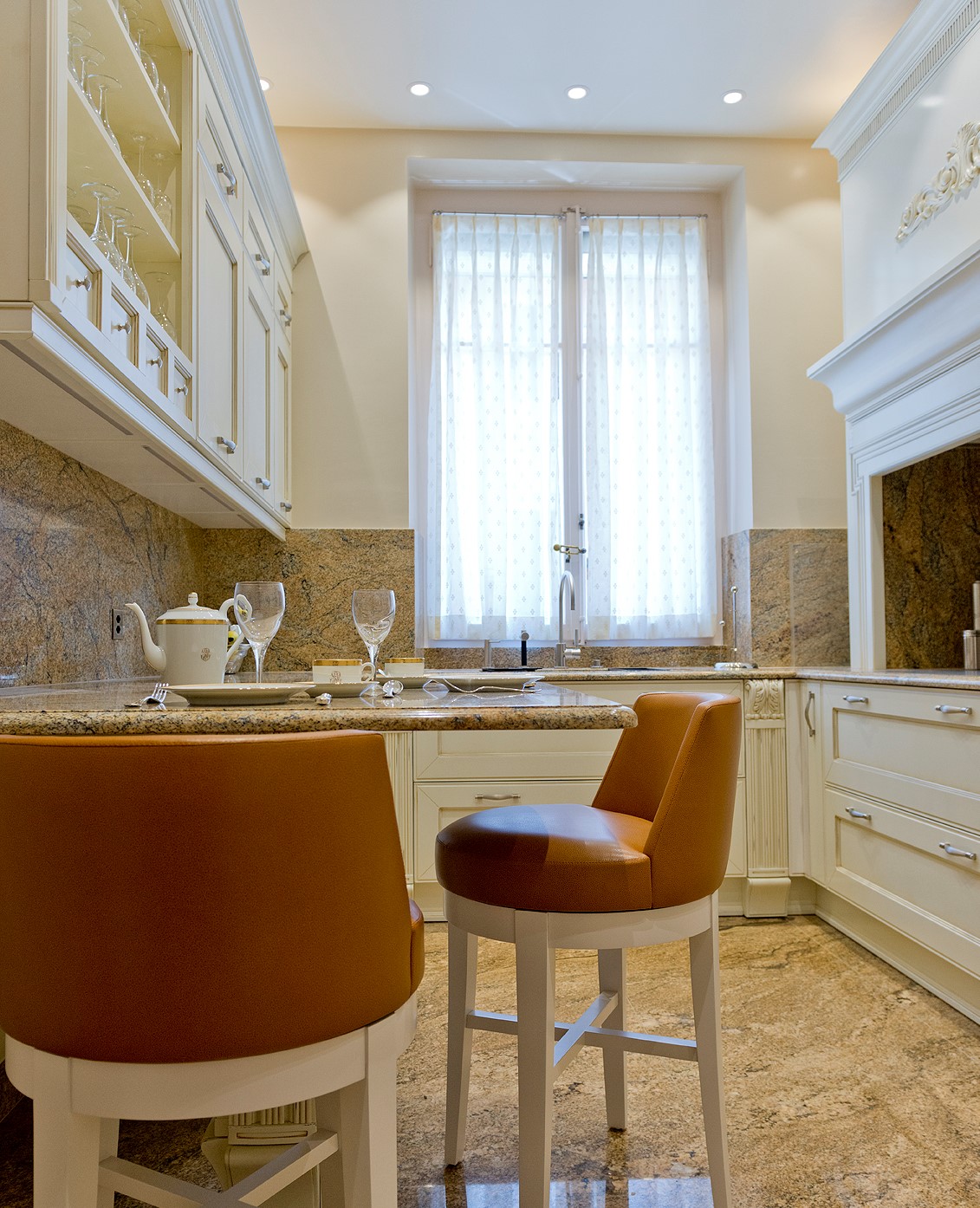 Bois Laqu Sol Et Plan De Travail En Granit Sed Interiors