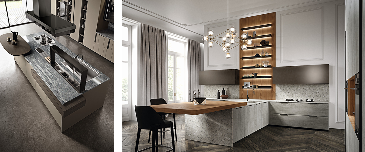 Cuisine sur mesure de la collection Brera Academy Aster Cucine